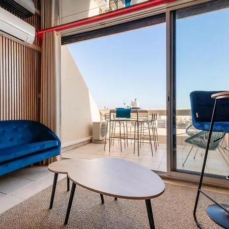 Apartament Cap Paradize - Vue - Heliopolis - Parking - Climatisation - Village Naturiste *